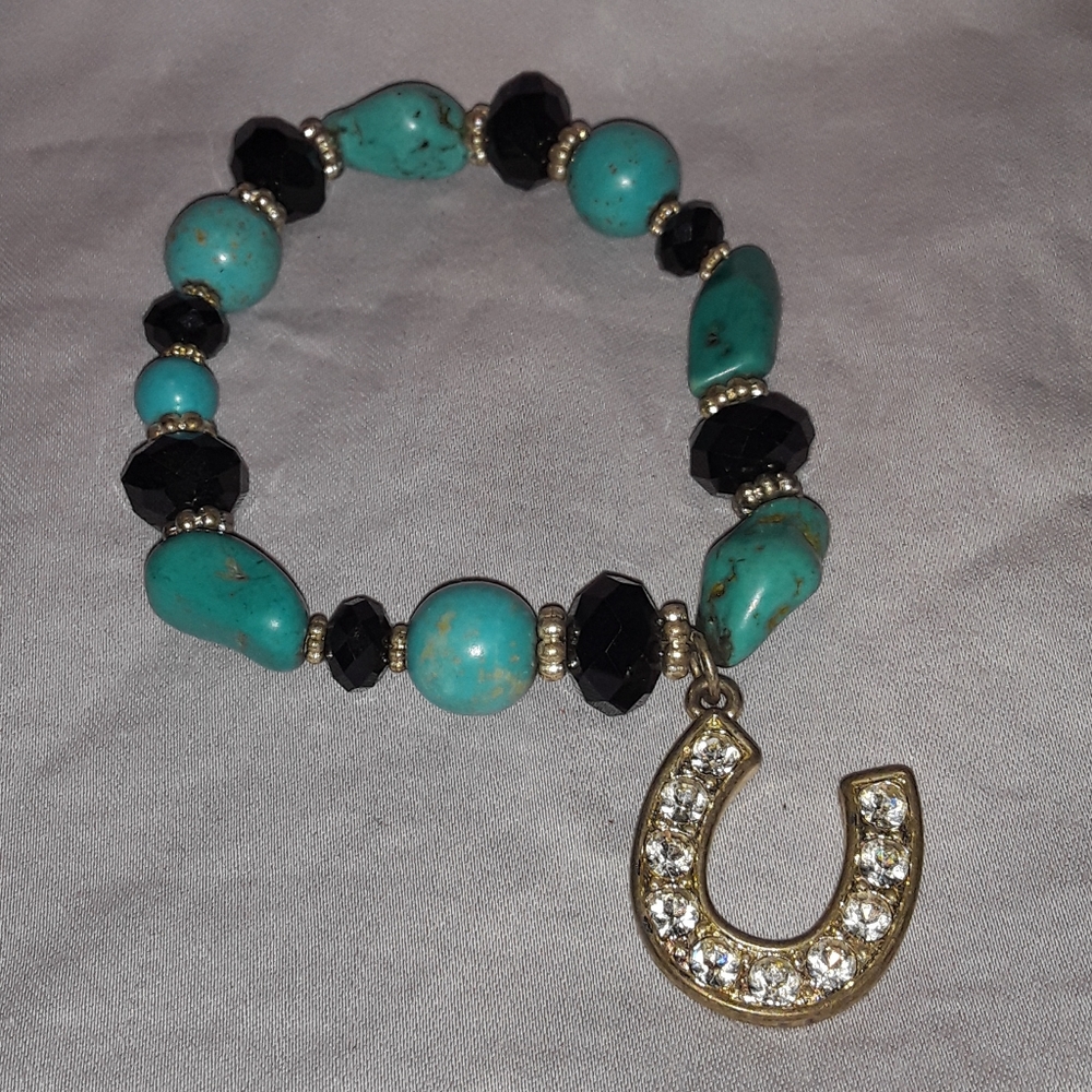 Stone Bracelet with charm